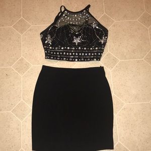 Two piece homecoming, winter formal, or prom dress